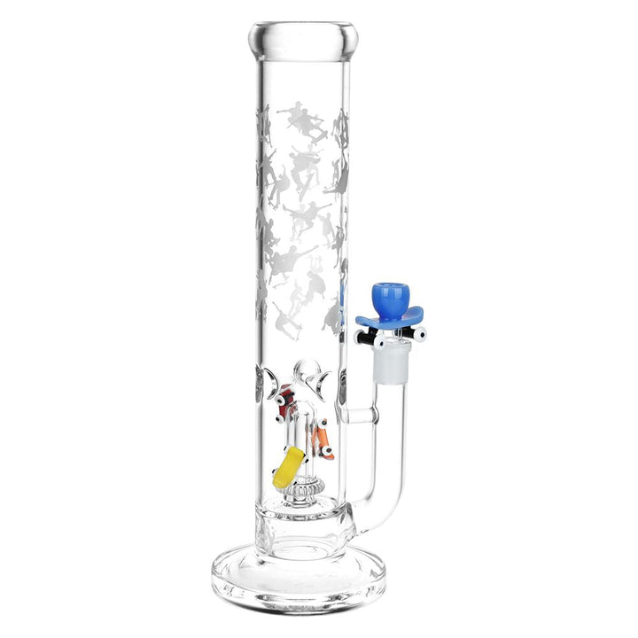 Pulsar Skate or Die Straight Tube Glass Water Pipe - 12.5" / 14mm F - Headshop.com