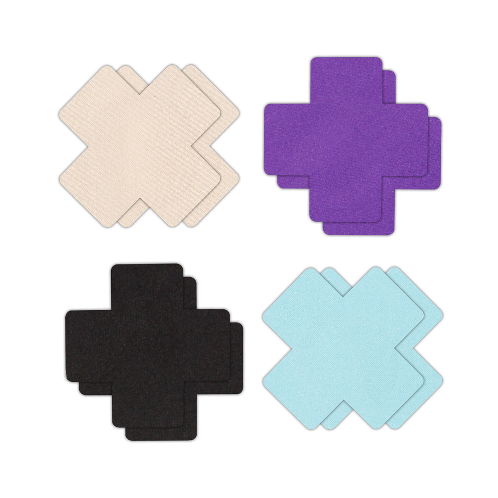 Pretty Pasties Cross I Assorted 4 Pair - Headshop.com