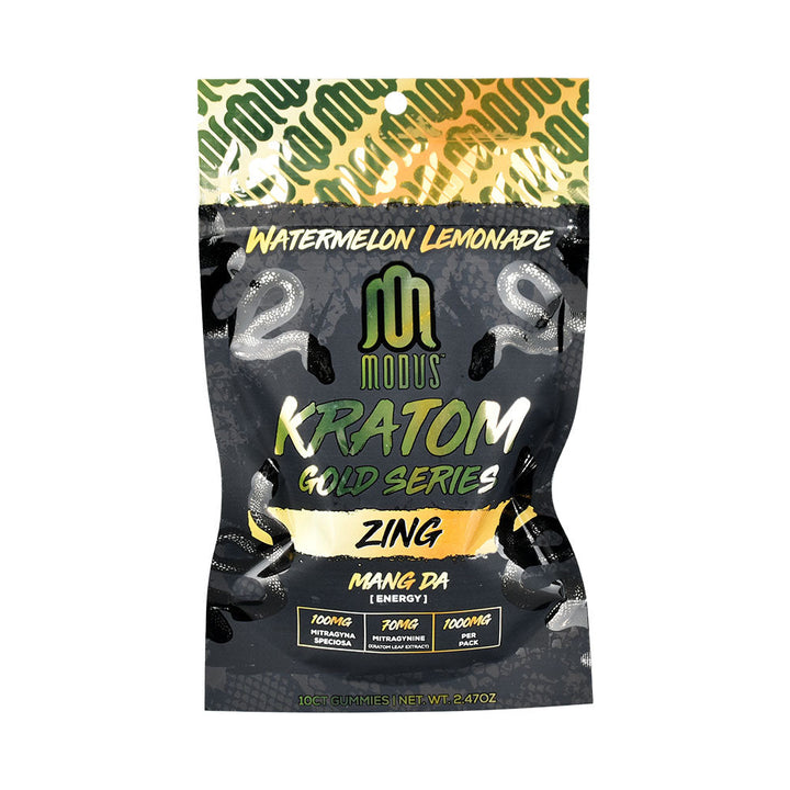 Modus Gold Series Kratom Gummies | 1000mg | 10pk | 5pc Display - Headshop.com