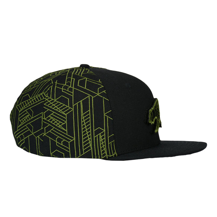Grassroots Digital Labyrinth Black Snapback Hat