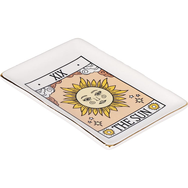 Tarot Card Ceramic Trinket Dish | 6.6"x4.5" - Headshop.com