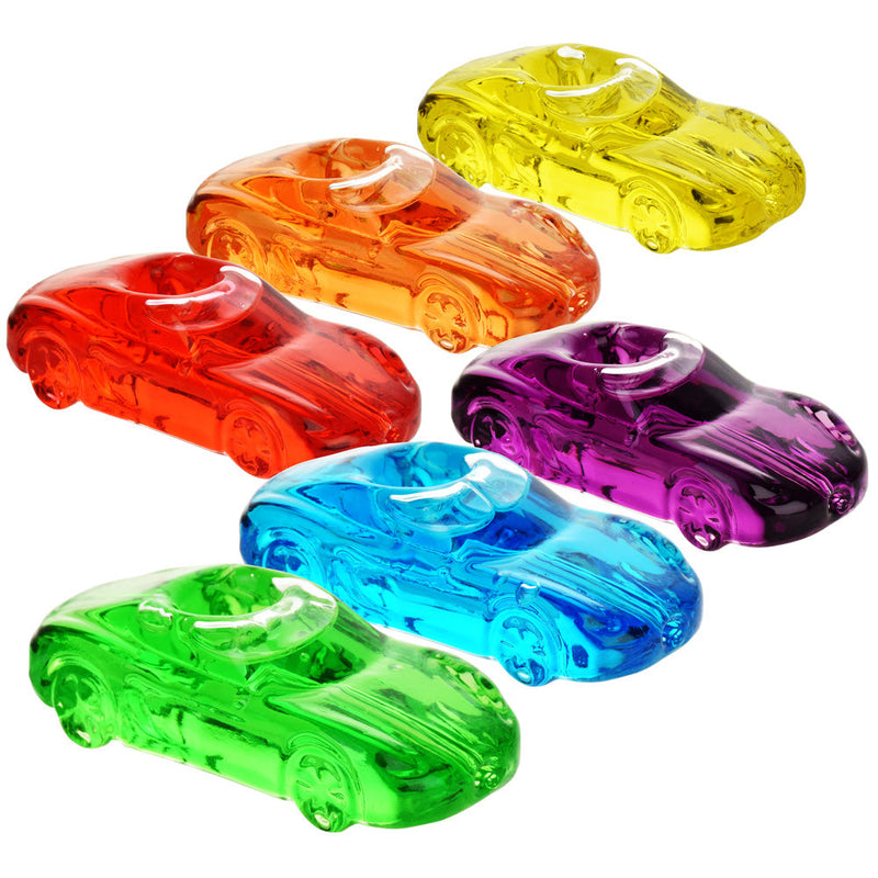 Glycerin Racecar Hand Pipe - 4"/Colors Vary - Headshop.com