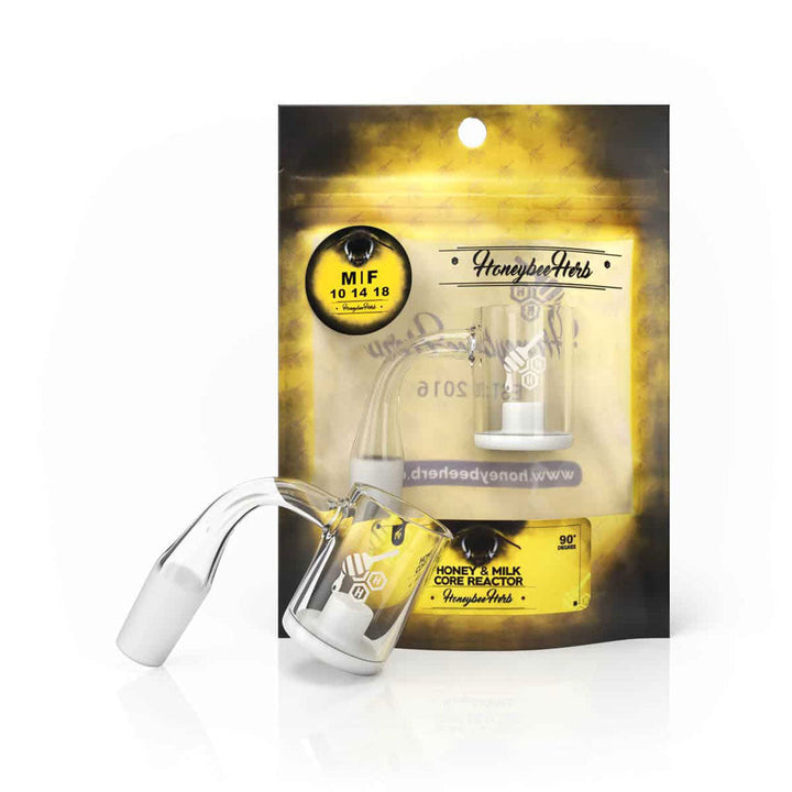 HONEY & MILK CORE REACTOR QUARTZ BANGER - 90° DEGREE | YL - Headshop.com