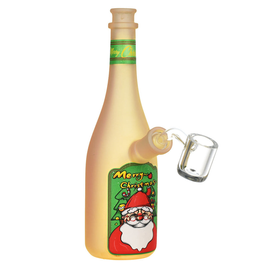 Christmas Spirits Bottle Glass Rig - 7.25" / 14mm F - Headshop.com
