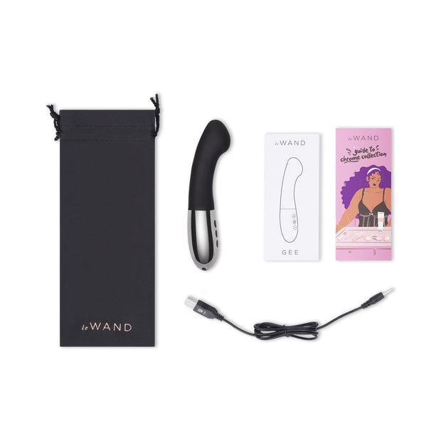 Le Wand Gee Rechargeable Silicone G-Spot Targeting Vibrator Black - Headshop.com
