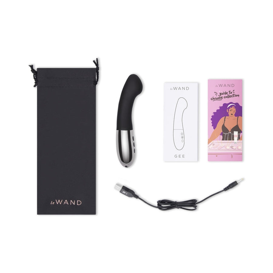 Le Wand Gee Rechargeable Silicone G-Spot Targeting Vibrator Black - Headshop.com