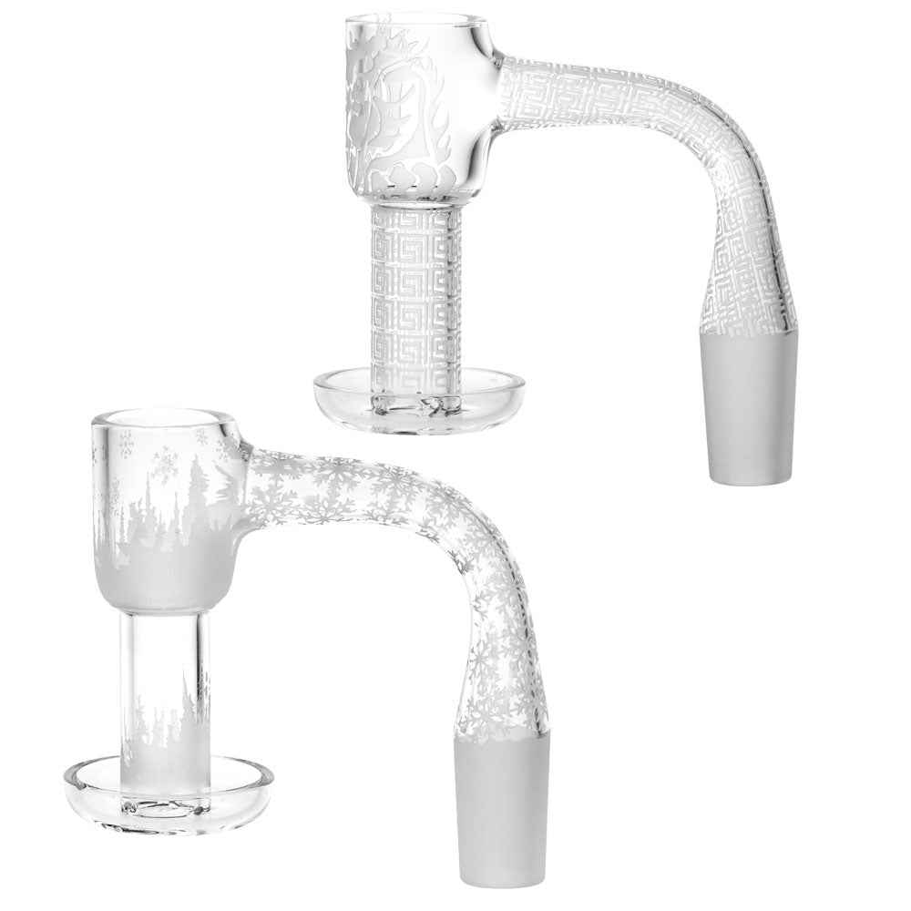No Weld Quartz Terp Slurper Etched Banger 14M - Headshop.com