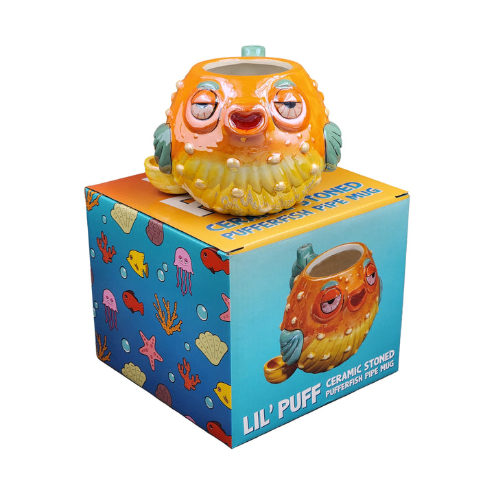 Stoned pufferfish mug pipe - Headshop.com
