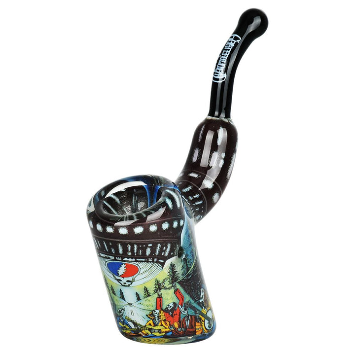 Grateful Dead x Pulsar Inside Print Bent Sherlock Pipe | 4" - Headshop.com