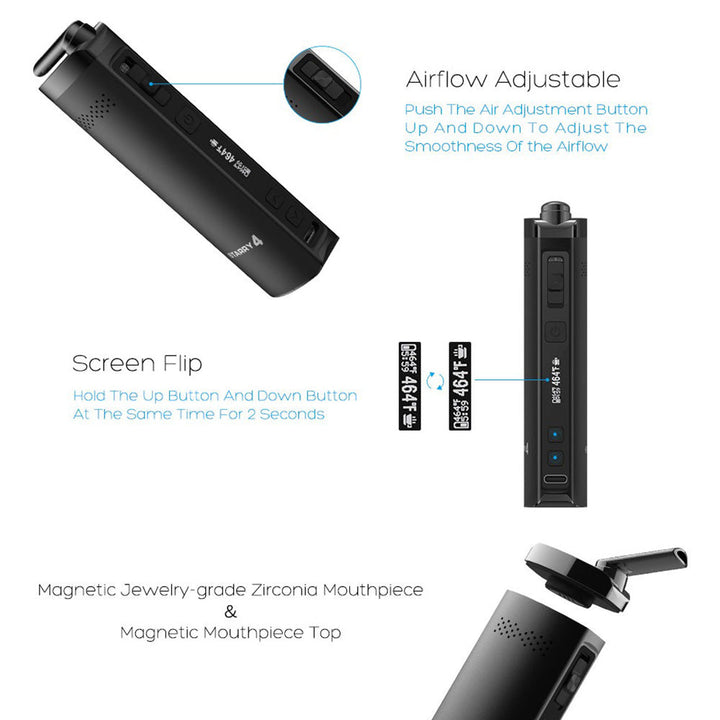 XVape XMAX Starry 4.0 Dry Herb Vaporizer - 2550mAh / Black - Headshop.com