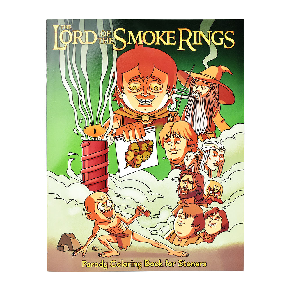Wood Rocket Lord of the Smoke Rings Adult Coloring Book | 8.5" x 11" - Headshop.com