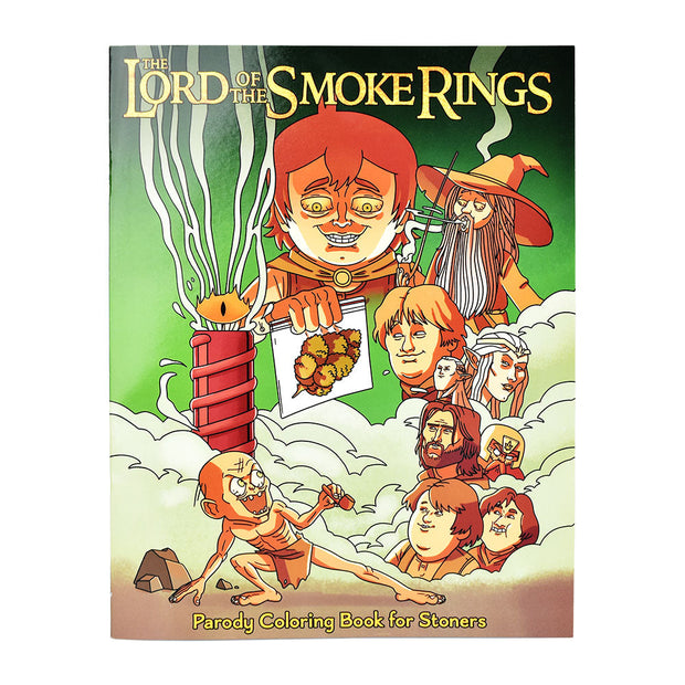 Wood Rocket Lord of the Smoke Rings Adult Coloring Book | 8.5" x 11" - Headshop.com