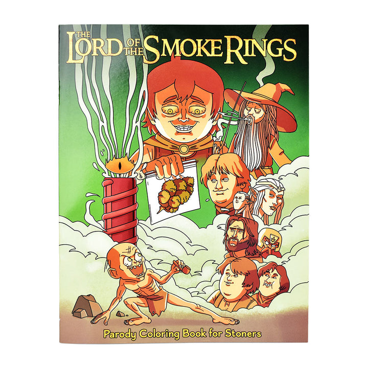 Wood Rocket Lord of the Smoke Rings Adult Coloring Book | 8.5" x 11" - Headshop.com
