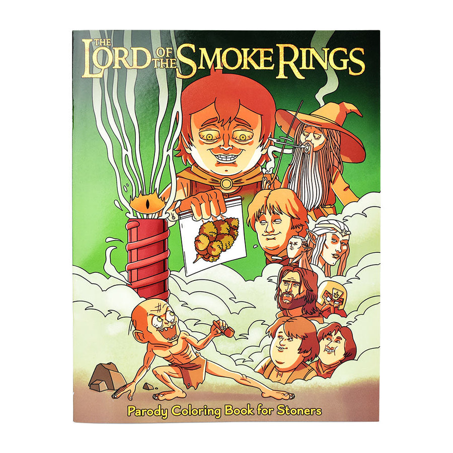 Wood Rocket Lord of the Smoke Rings Adult Coloring Book | 8.5" x 11" - Headshop.com