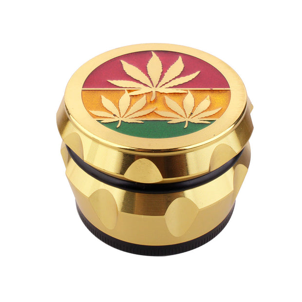 VINTAGE ALUMINUM EMBOSSED HERB GRINDER