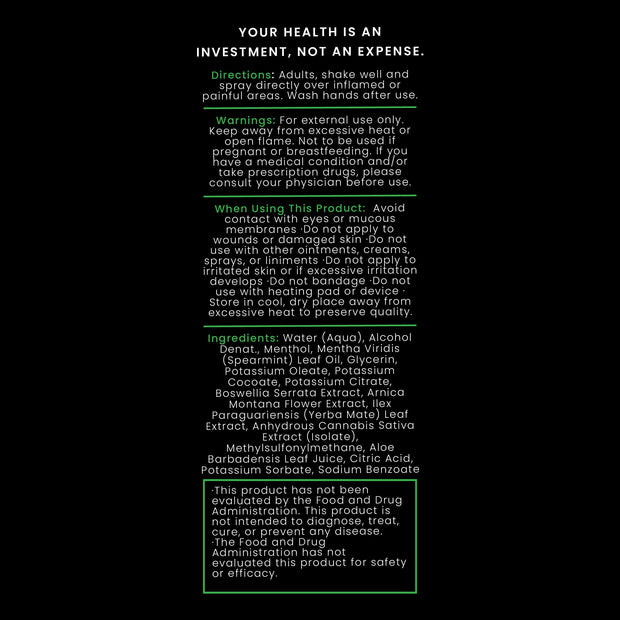 FlexCBD | Travel Athletic CBD Spray - Headshop.com