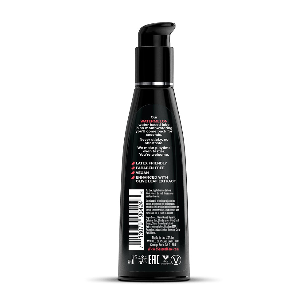 Wicked Aqua Watermelon Water-Based Lubricant 4 oz. - Headshop.com