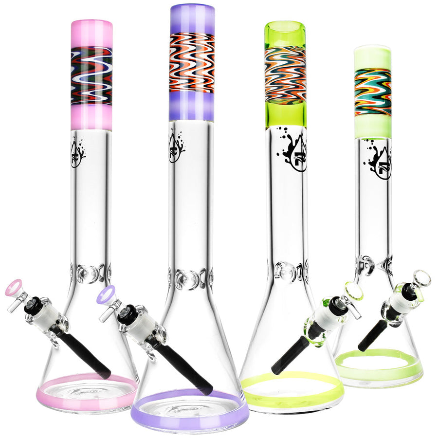 Pulsar Black Downstem Water Pipe - 18"/14mm F/Colors Vary - Headshop.com