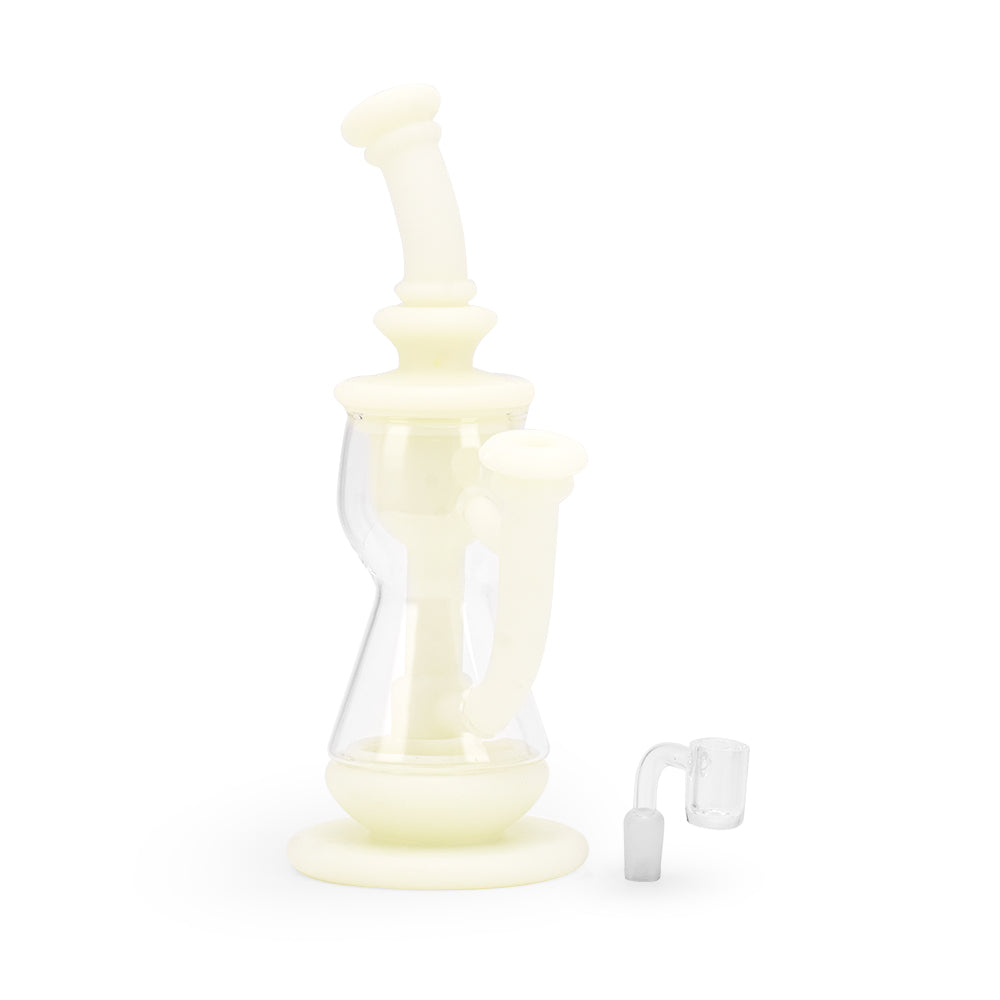 Ritual - 10'' Silicone Deluxe Incycler - UV Titanium White - Headshop.com