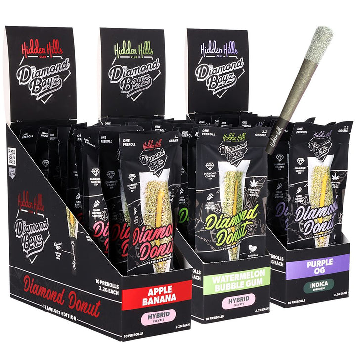 Hidden Hills x Diamond Boys THCA Diamond Donut Pre-Roll | 2.2g | 10ct Display