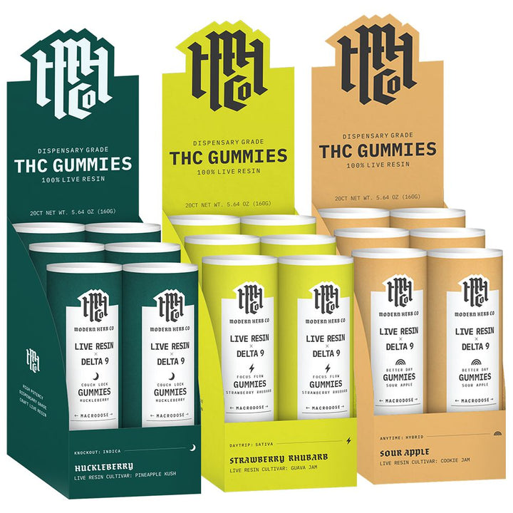 Modern Herb Co Live Resin Delta 9 Macrodose Gummies - Headshop.com