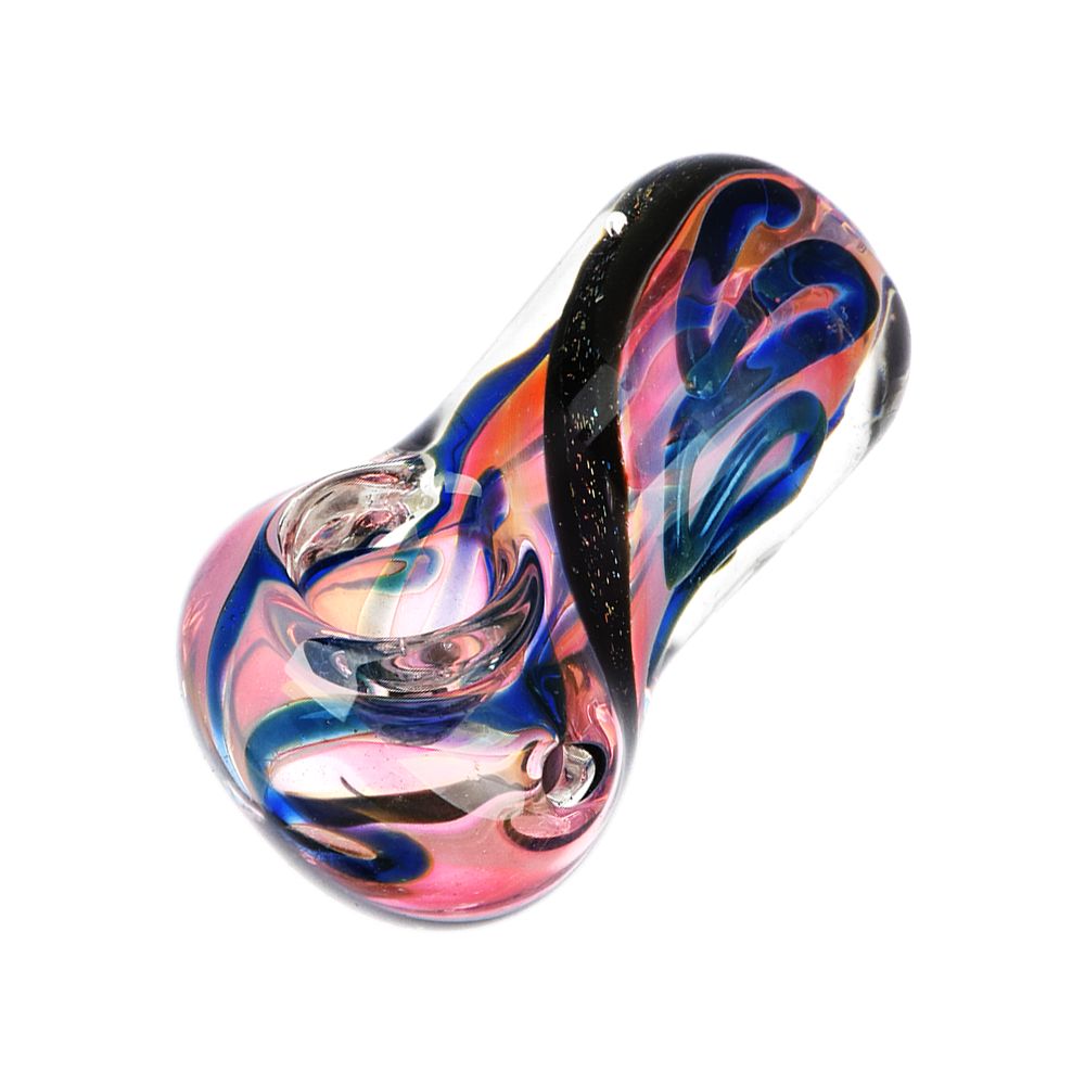It's a Swirled World Glass Spoon Pipe - 2.5" - Headshop.com