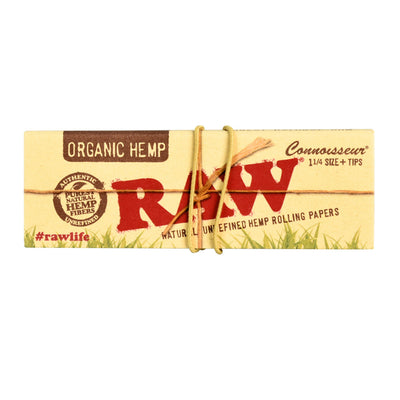 24pc Display-Raw Organic Hemp 1Â¼ Connoisseur Rolling Papers - Headshop.com