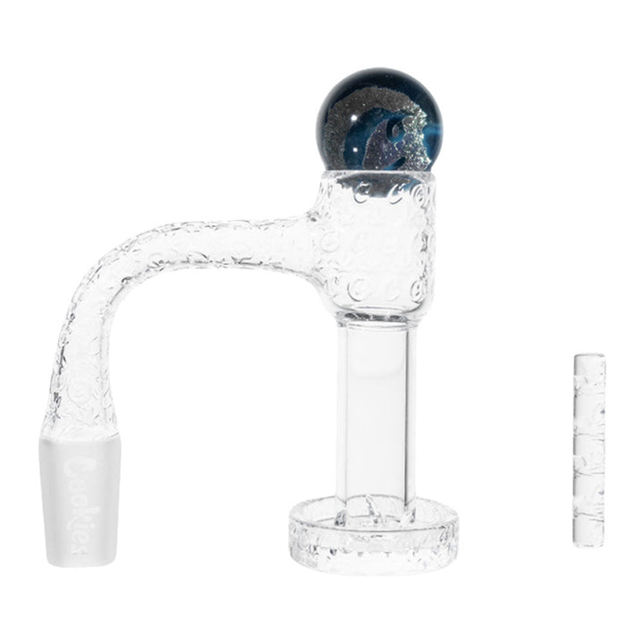 Cookies Etched Quartz Slurper Banger Kit - 14mm M - Headshop.com