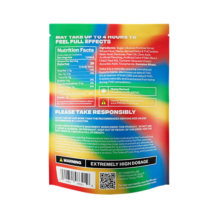 Delta Munchies D8 Sour Belts | 3000mg - Headshop.com