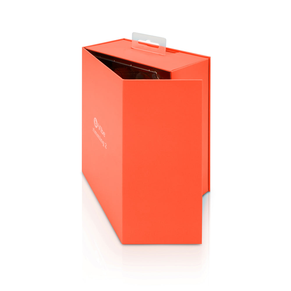 b-Vibe Rimming 2 Rotating and Vibrating Remote Control Plug Orange - Headshop.com