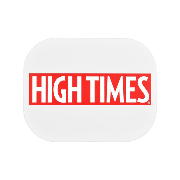 High Times x Pulsar Mini Magnetic Rolling Tray Lid - White Logo / 7"x5.5" - Headshop.com