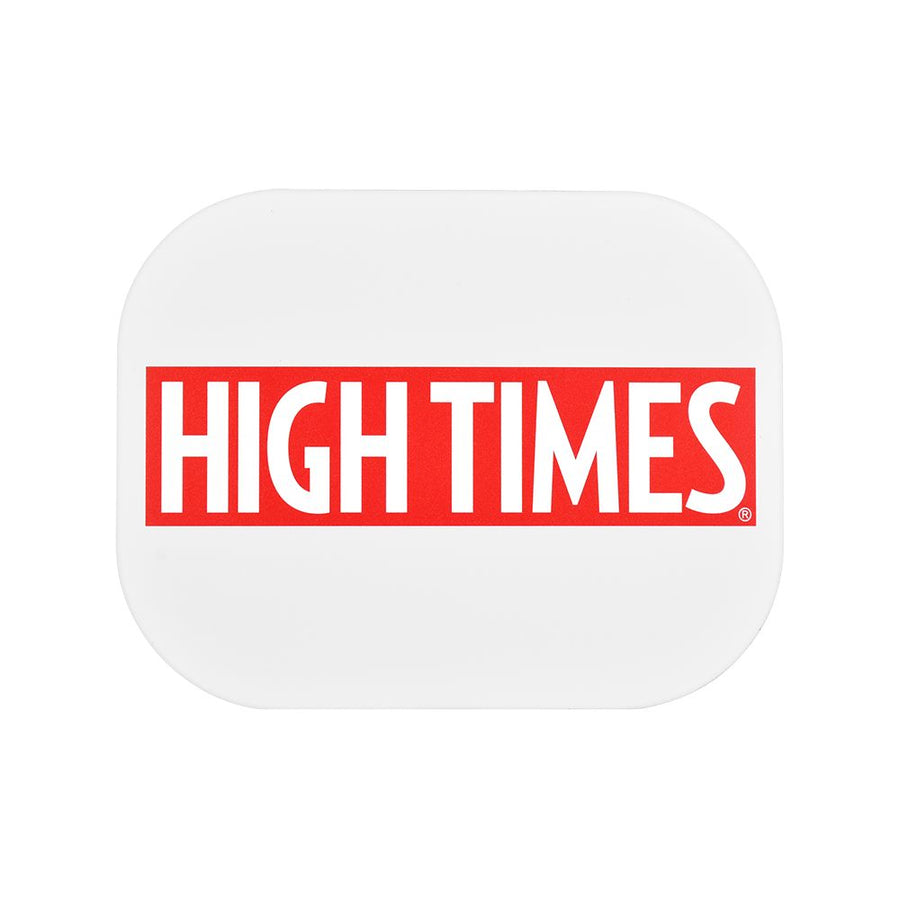 High Times x Pulsar Mini Magnetic Rolling Tray Lid - White Logo / 7"x5.5" - Headshop.com