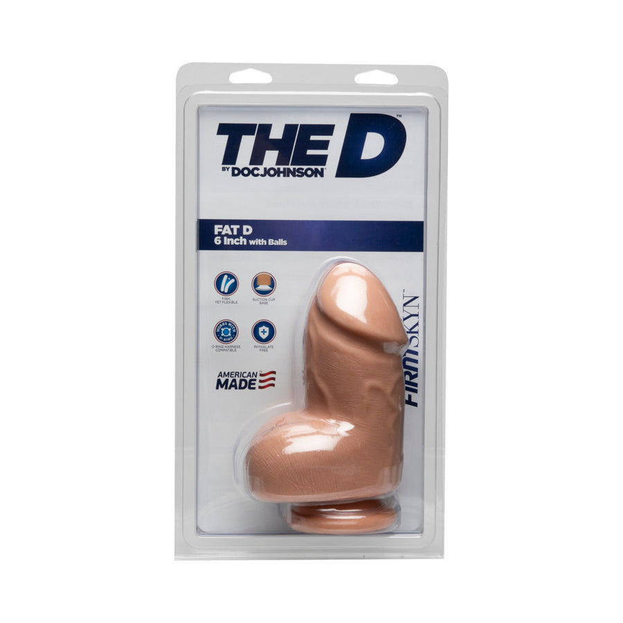 The D - Fat D - 6in w/ Balls - FIRMSKYN Vanilla - Headshop.com