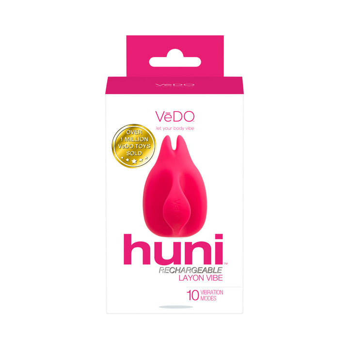 VeDO Huni Rechargeable Finger Vibe Tease Me Foxy Pink - Headshop.com