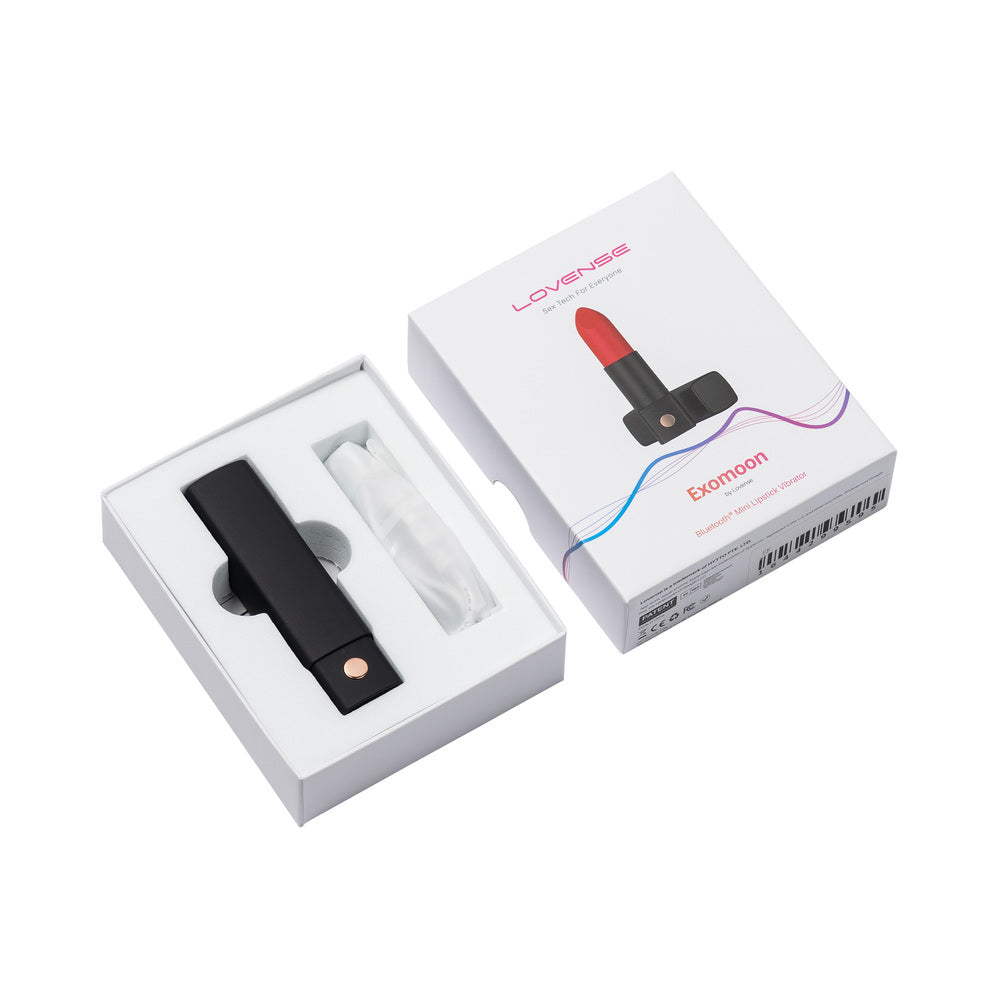 Lovense Exomoon Bluetooth Mini Lipstick Vibrator - Headshop.com