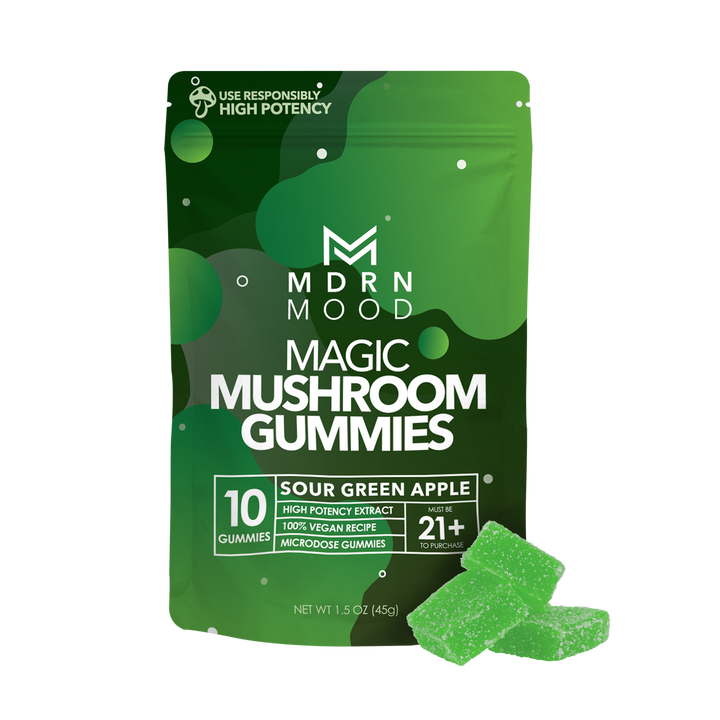 MDRN MOOD Magic Mushroom Gummies - Sour Green Apple