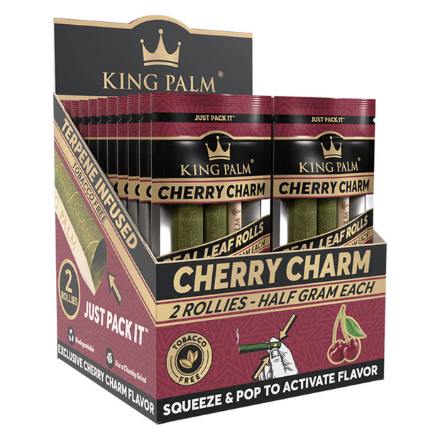 King Palm Hand Rolled Leaf | 2pk | Rollie | 20pc Display - Headshop.com