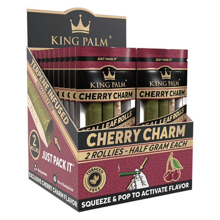 King Palm Hand Rolled Leaf | 2pk | Rollie | 20pc Display - Headshop.com