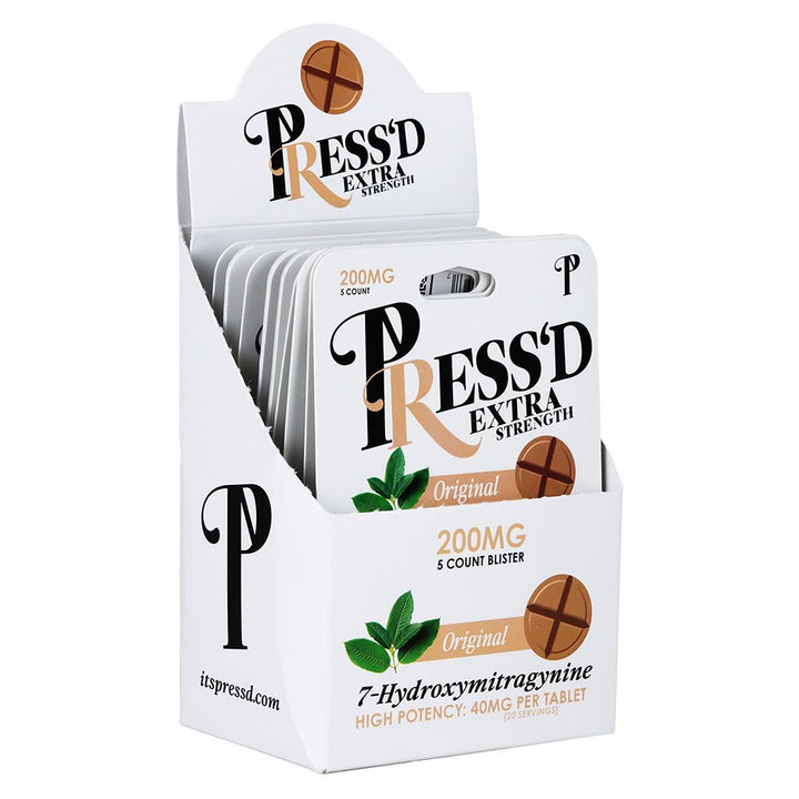 Press'd Extra Strength 7-Hydroxymitragynine Tablets | 200mg - Headshop.com