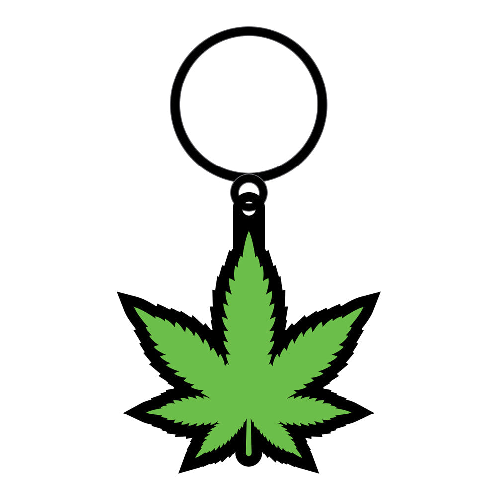 Weed Keychain Green Marijuana Leaf - Headshop.com