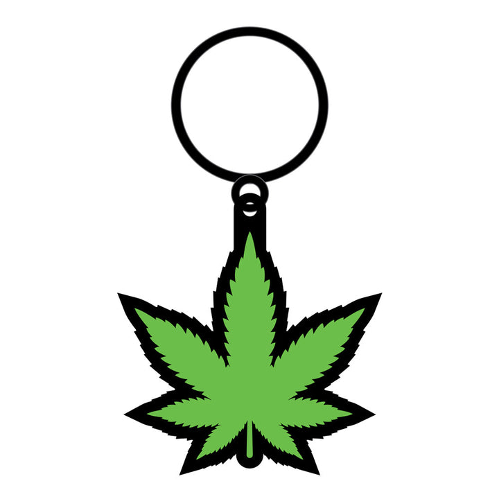 Weed Keychain Green Marijuana Leaf - Headshop.com