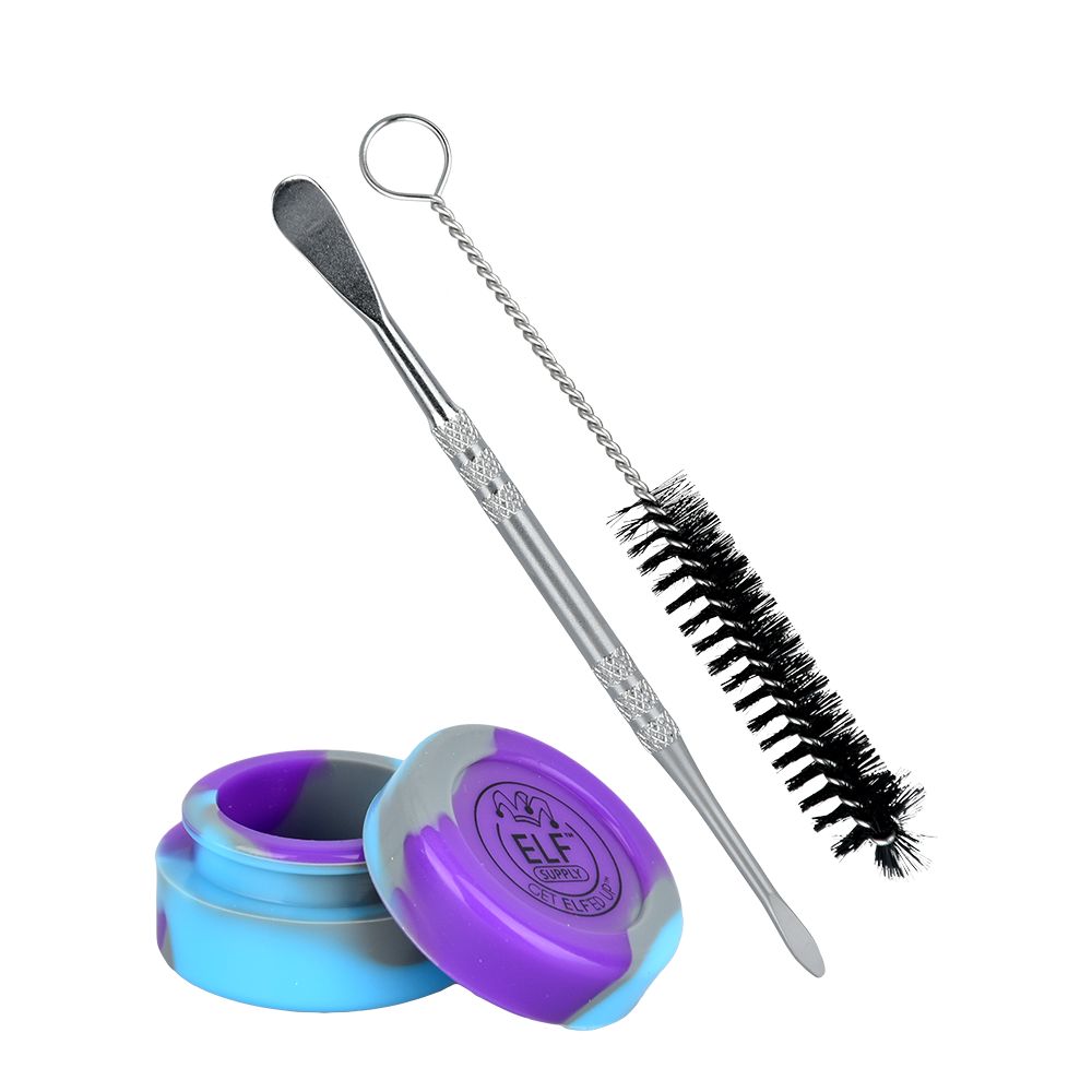 6CT BOX - ELF Supply Dab Tool Set - 3pc / Assorted Colors - Headshop.com