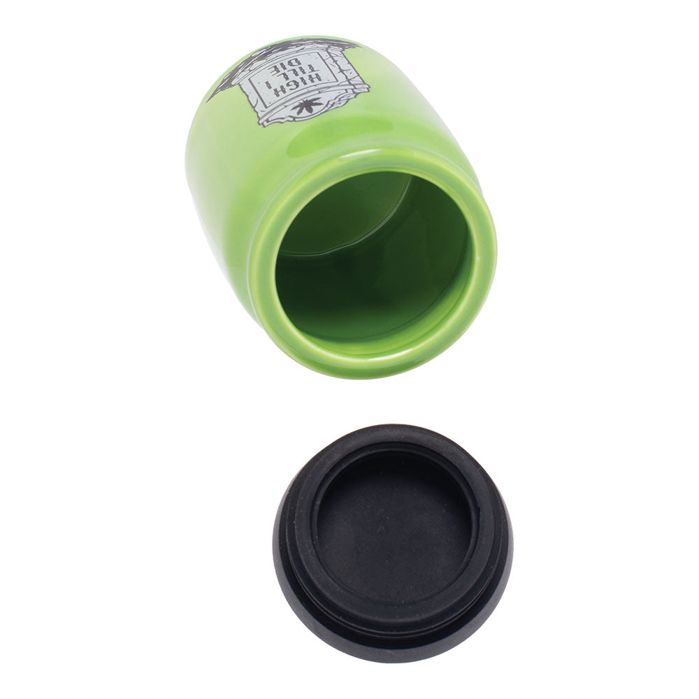 12PC DISPLAY - Fujima Cute'n'Punny Ceramic Stash Jar - 3fl oz / Assorted Designs - Headshop.com