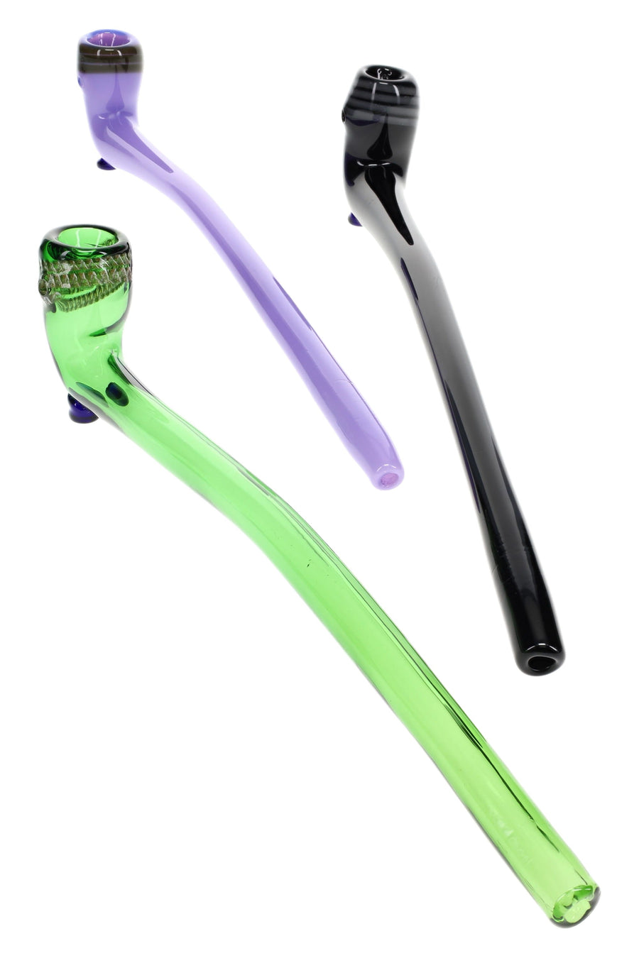 11″ Striped Bowl Sherlock Pipe “Table Tamer” – Marble Feet – Assorted Colors - Headshop.com