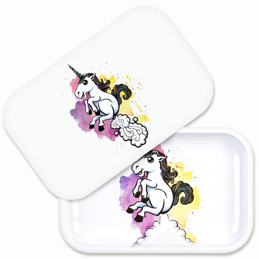 Pulsar Metal Rolling Tray w/ Lid | Farticorn - Headshop.com