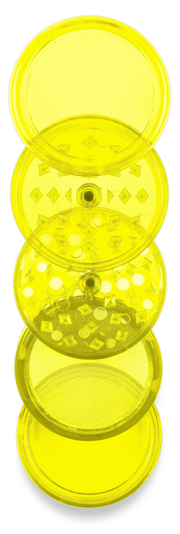 Higher Standards 4-Piece Herb Grinder with Pollen Catcher - Headshop.com