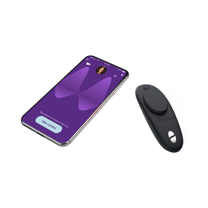 We-Vibe Moxie+ Wearable Clitoral Vibrator Satin Black - Headshop.com