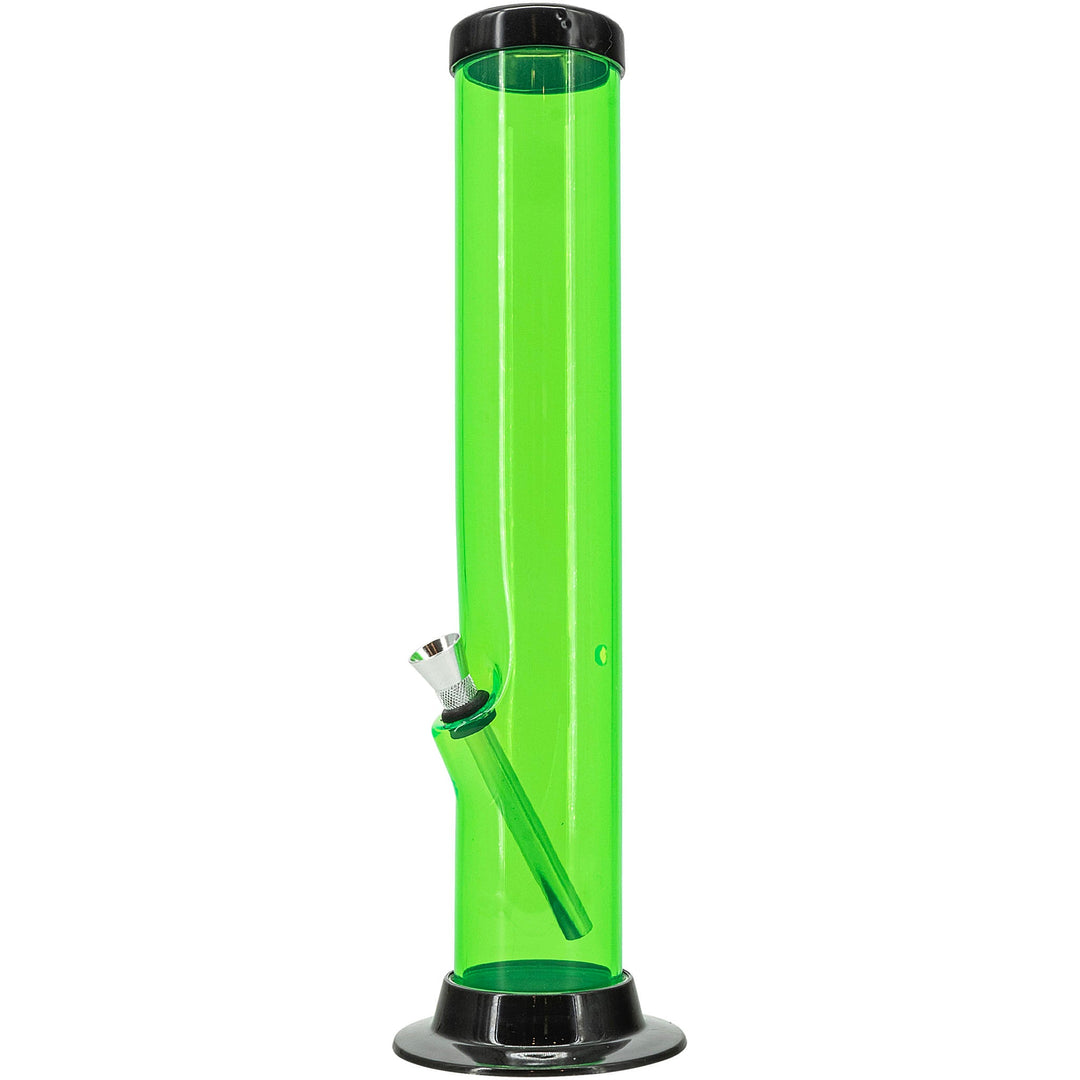 Straight Tube Acrylic Bong  6-9-12-15" - Headshop.com