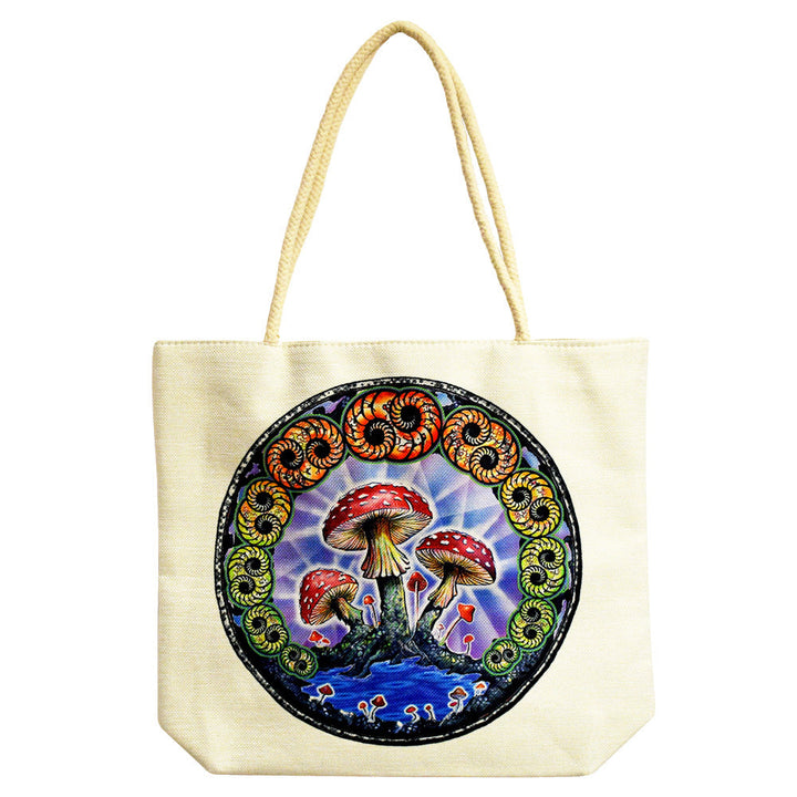Jute Rope Handled Tote Bag - Headshop.com