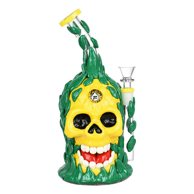 Pulsar Skull Pineapple Water Pipe - 10"/14mm F - Headshop.com